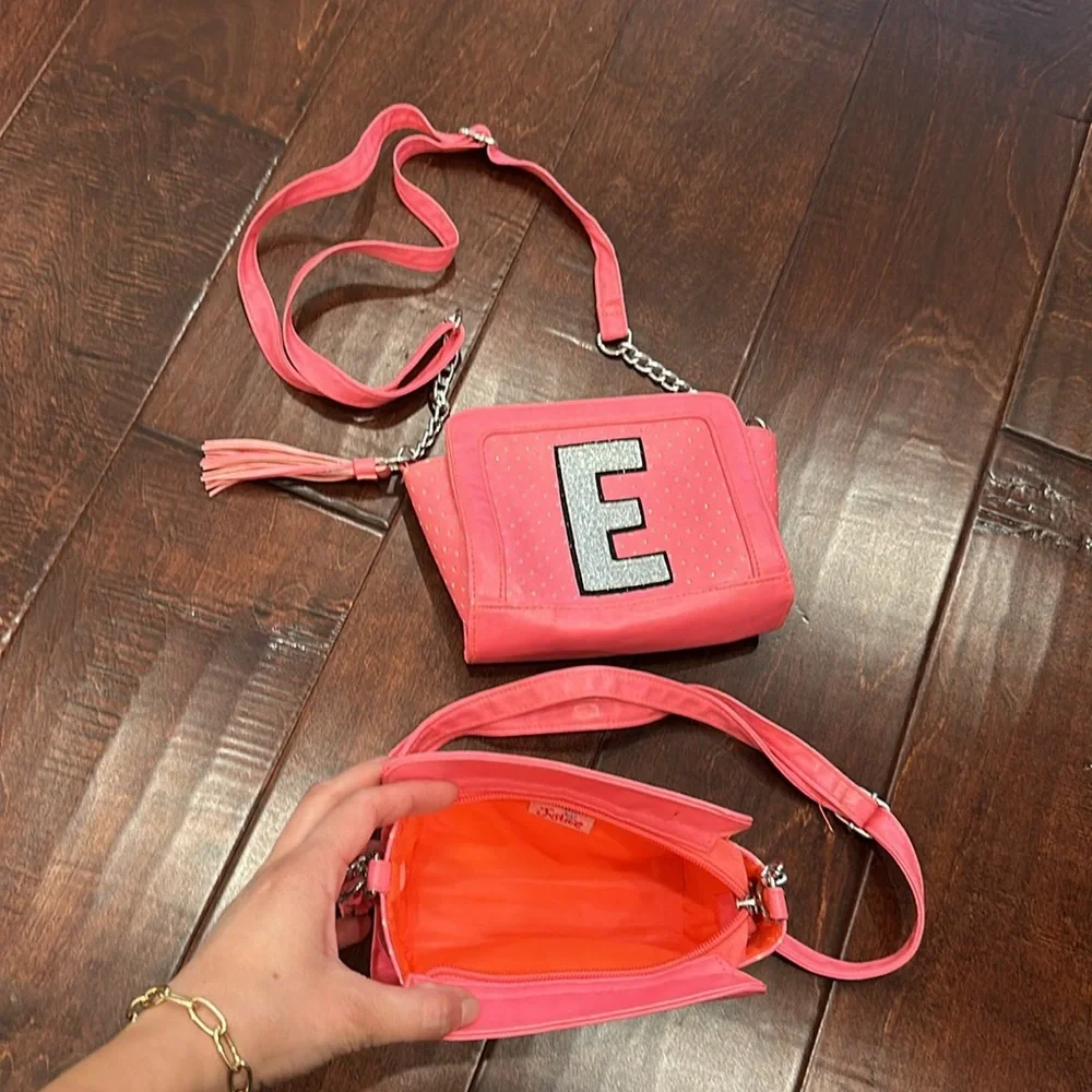 Letter E and Letter T kids crossbody handbags